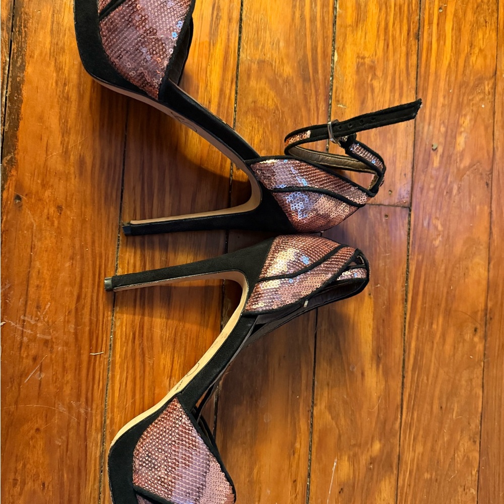 Sam Edelman Paisley Sequin Heels - Picture 5 of 7